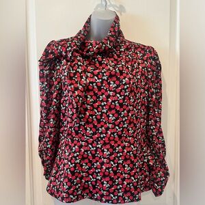 Absolutely stunning silky blouse.  Zara size M.